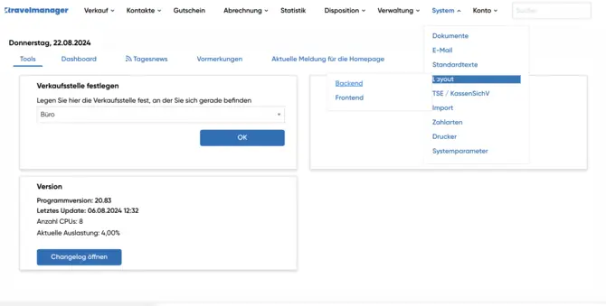 Layout backend