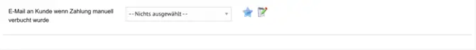 E-Mail Zahlung verbucht