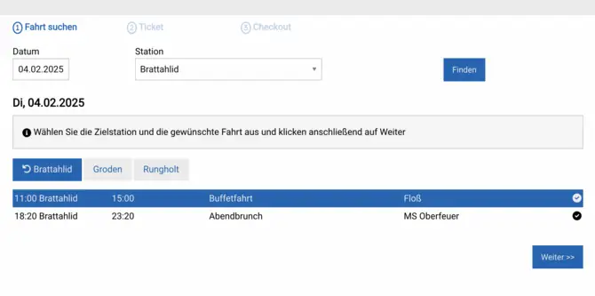 Frontend für Online-Shops und Buchungen