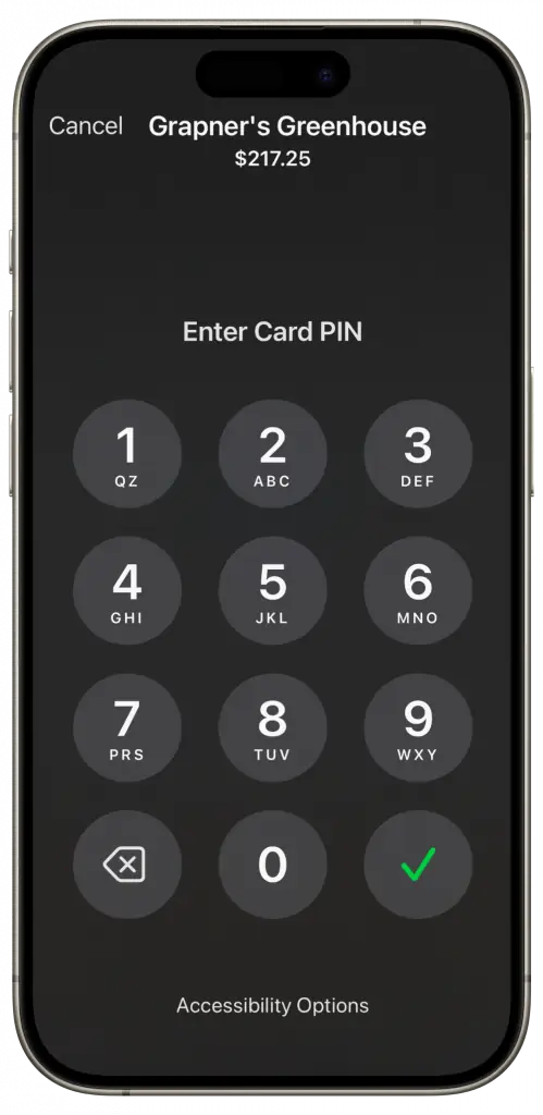 Here you can see how easy it is to accept contactless payments.