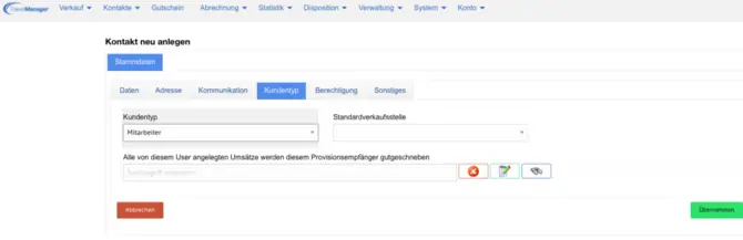 Mitarbeiter anlegen 3