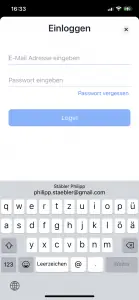 SumUp - 1 - Login screen