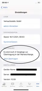 Transfer of offline postings