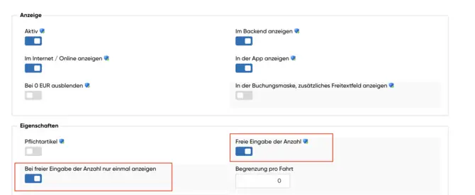 Zusätzliche Optionen im Shop anbieten