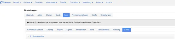 Zusatz anlegen