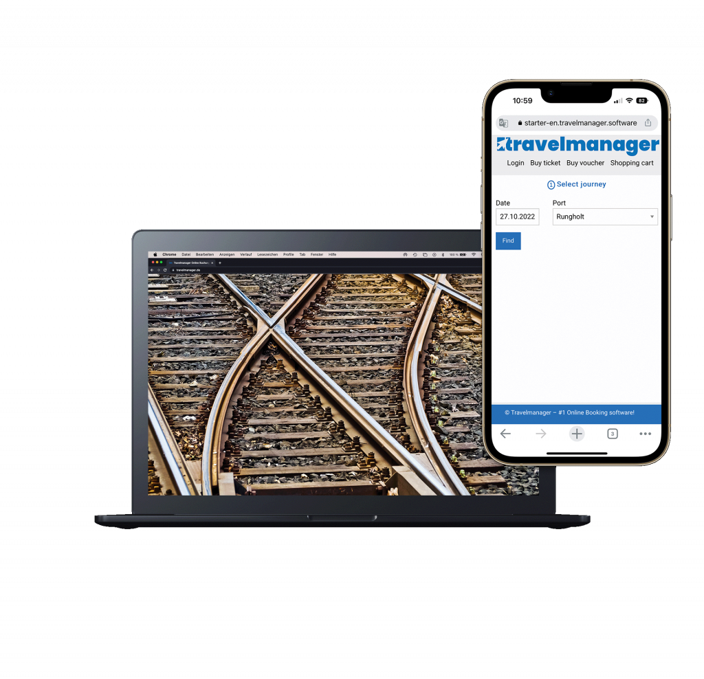 Macbook und Iphone Bahn Travlemanager