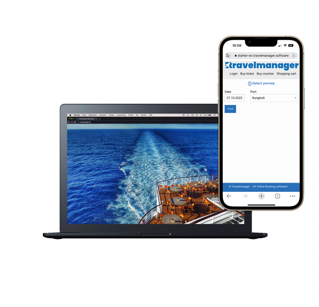 Macbook und Iphone Kreuzfahrt Travelmanager