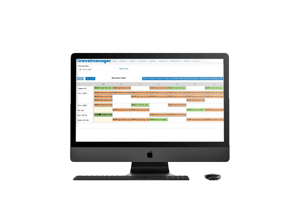 Disposition booking software for ticketing in air traffic
