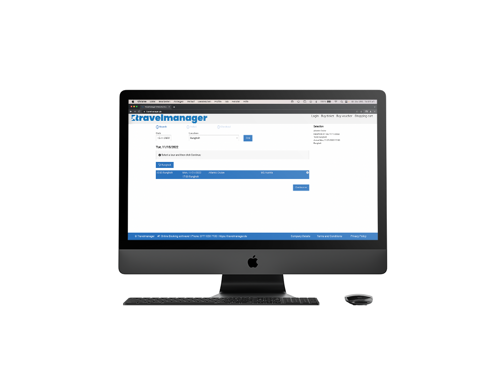 Performanter Webshop für Kreuzfahrt Anbieter Travelmanager