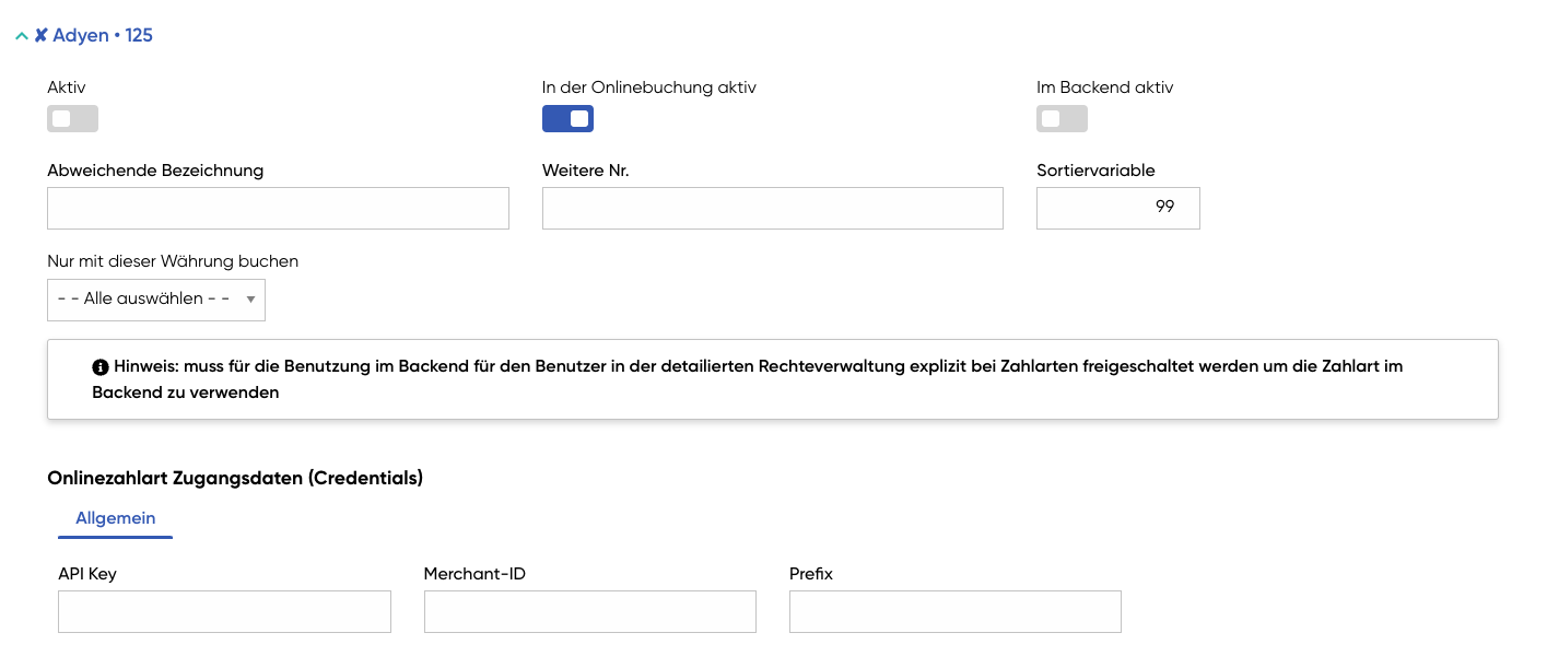 Adyen Travelmanager